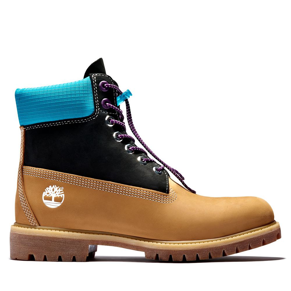 Botas 6-Inch Timberland Argentina Hombre - 6-Inch Premium Waterproof - Marrones/Negras - CRMHOS-570